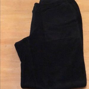 Black fleece pants